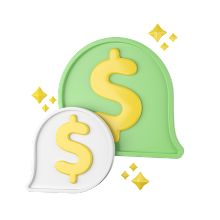 Financial Talk  3D Icon