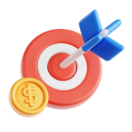 財務目標  3D Icon