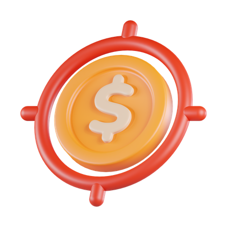 Financial Target  3D Icon