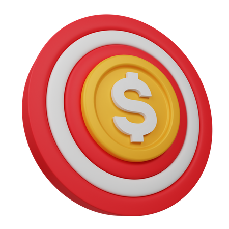 Financial Target  3D Icon