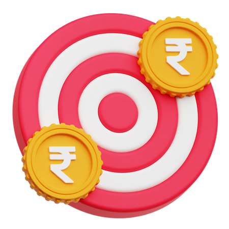 Financial Target  3D Icon