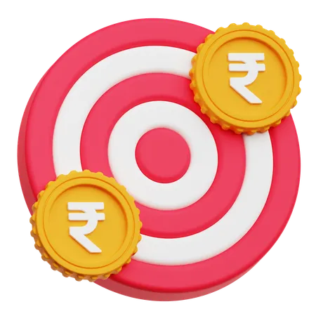 Financial Target  3D Icon