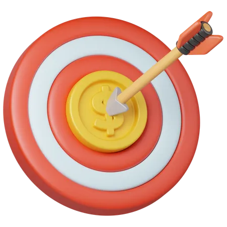 Financial Target  3D Icon