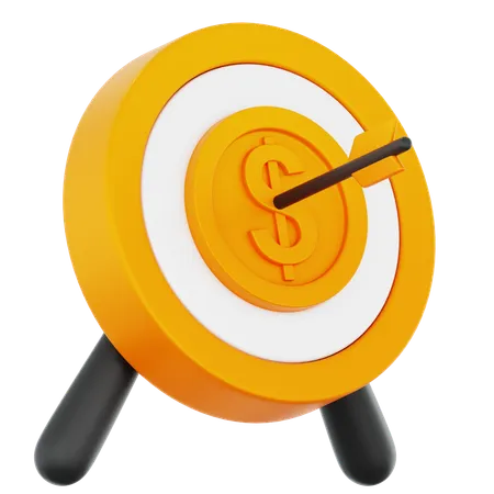 Financial Target  3D Icon