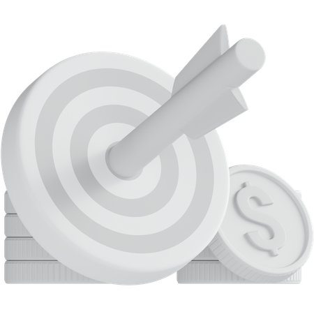 Financial Target  3D Icon