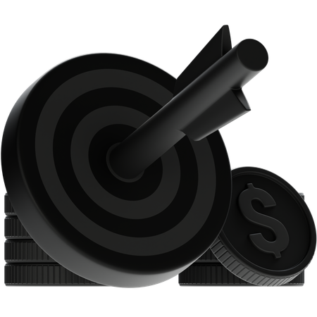 Financial Target  3D Icon