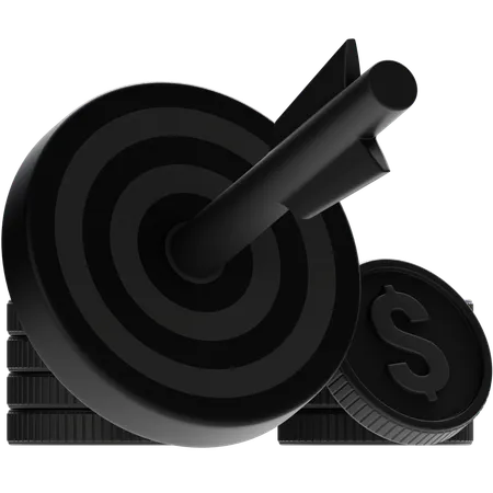 Financial Target  3D Icon