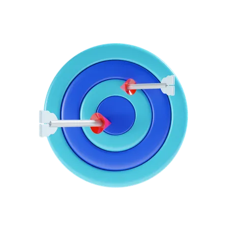 Financial Target  3D Icon