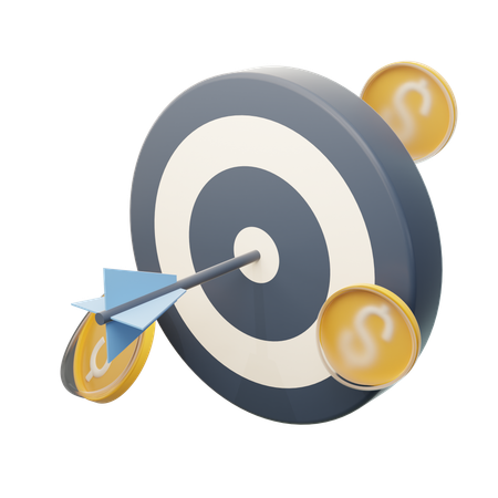 Financial Target  3D Icon