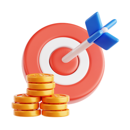 Financial Target  3D Icon