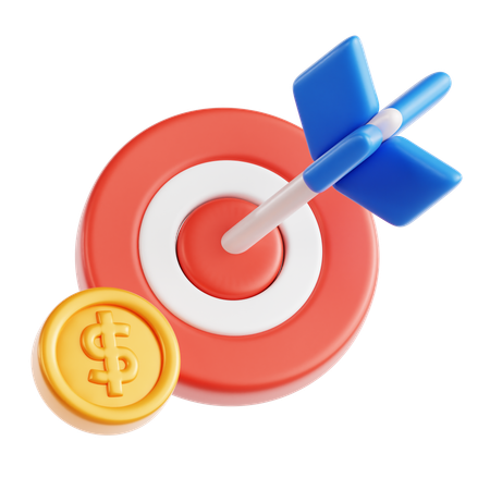 Financial Target  3D Icon