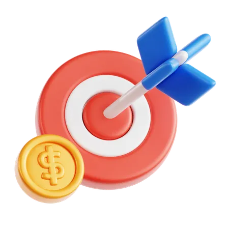 Financial Target  3D Icon