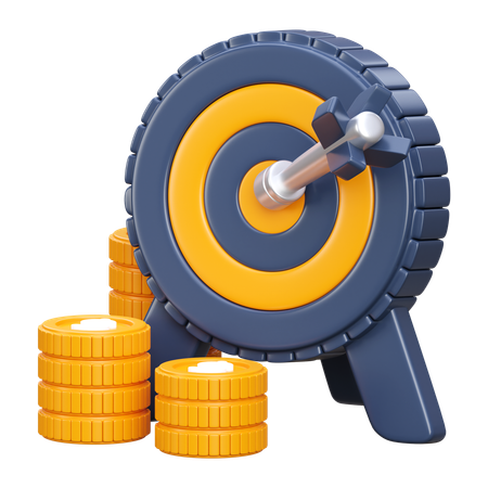 Financial Target  3D Icon