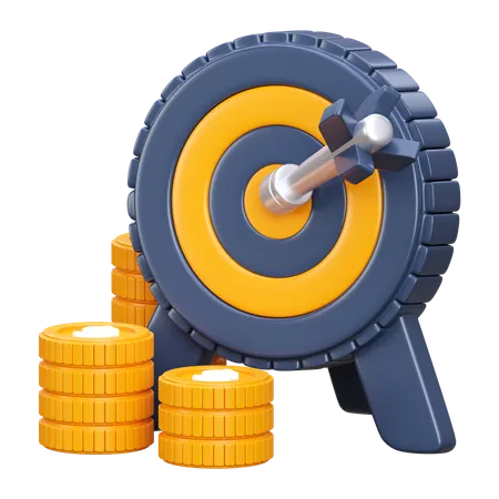 Financial Target  3D Icon