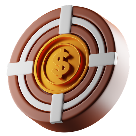 Financial Target  3D Icon