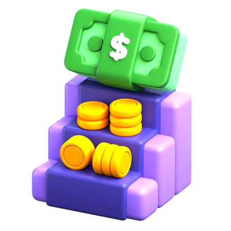 Financial Target  3D Icon