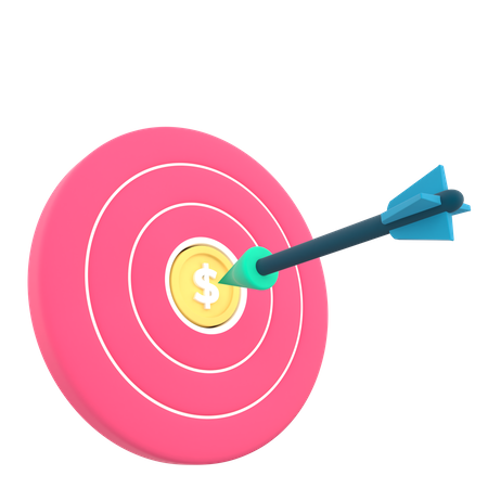 Financial Target  3D Icon