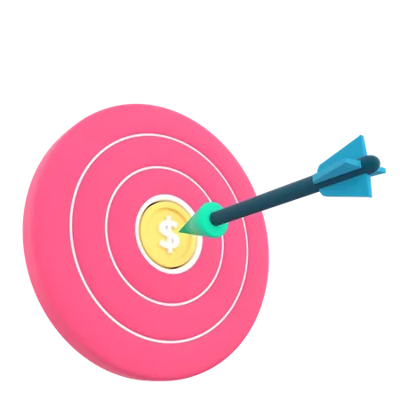 Financial Target  3D Icon