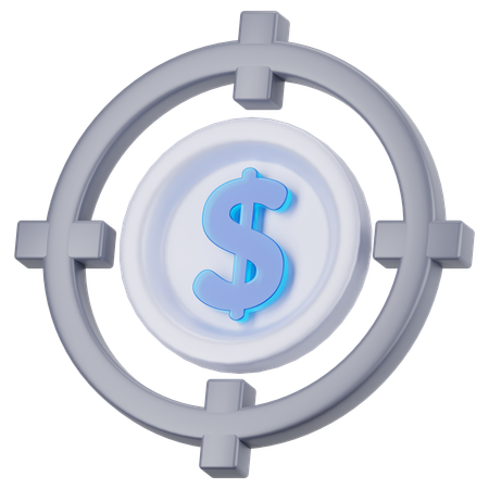 Financial Target  3D Icon