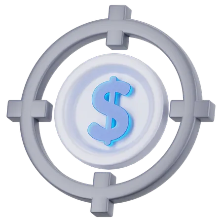 Financial Target  3D Icon