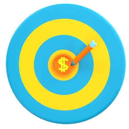 Financial Target  3D Illustration