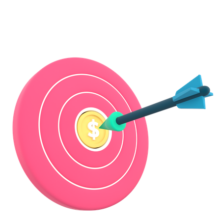 Financial Target 3D Icon