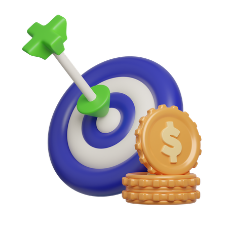 Financial Target Achievement  3D Icon