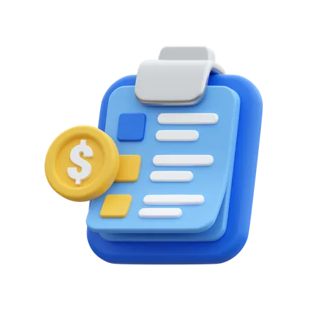Financial Task 3D Icon