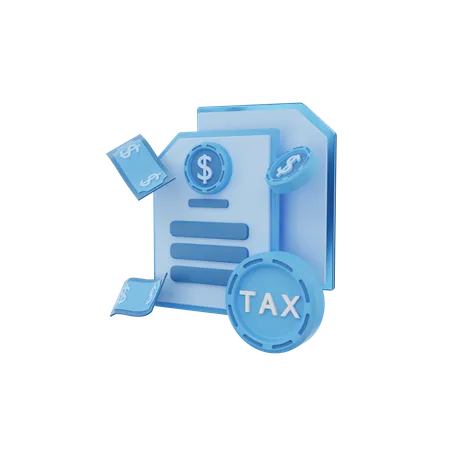 Financial Tax  3D Icon