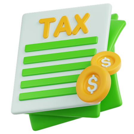 Financial Tax  3D Icon