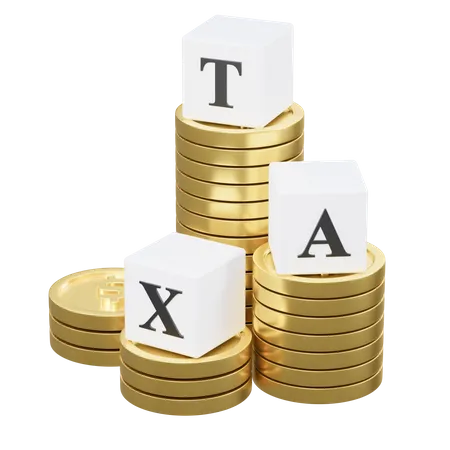 Financial Tax  3D Icon