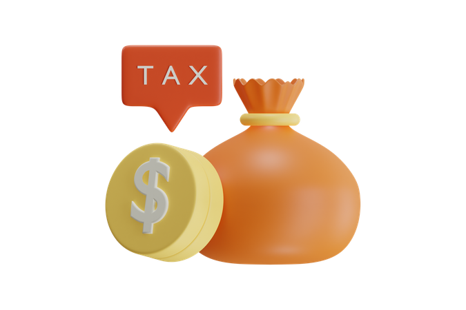 Financial Tax  3D Icon