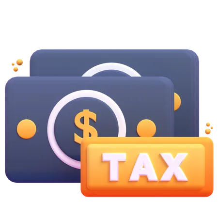 Financial Tax  3D Icon