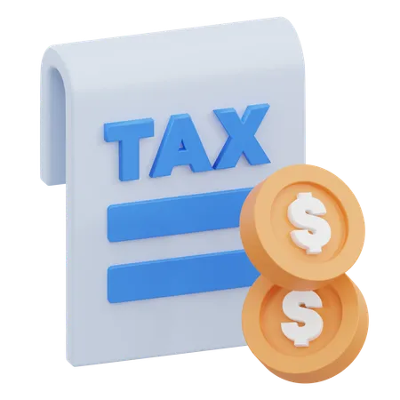 Financial Tax  3D Icon