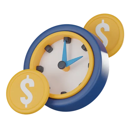 Alarm Clock And Gold Coins Financial Opportunities Investment Choices And The Path To Financial Independence Ideal For Conveying Concepts Of Financial Literacy 3 D Render Illustration 3D Icon