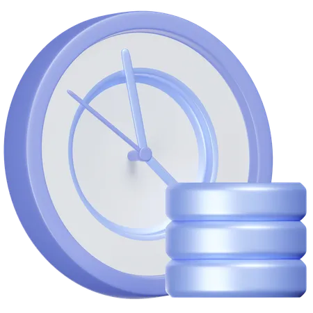 An Icon Featuring A 3 D Clock Indicating Time Related Concepts Or Time Management 3D Icon