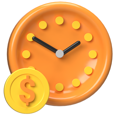 Financial Time  3D Icon