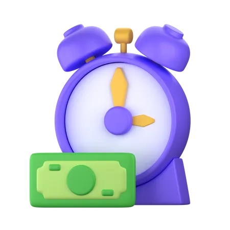 Financial Time 3 D Investment Icon 3D Icon