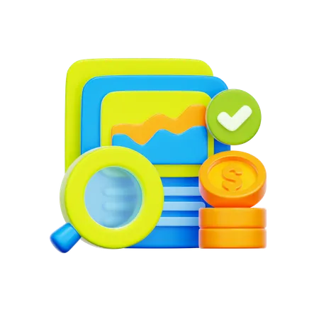 Financial Trend Analysis  3D Icon