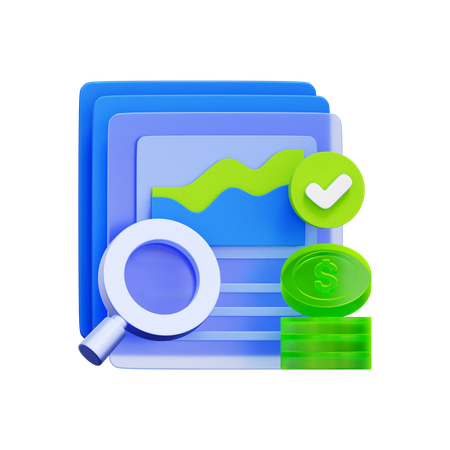 Financial Trend Analysis  3D Icon