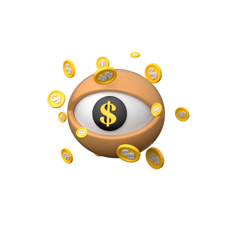 Financial Vision  3D Icon