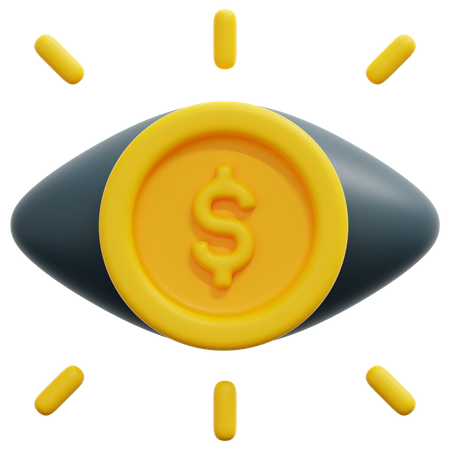 Financial Vision  3D Icon