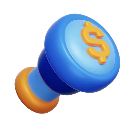 Financial Vision Scope  3D Icon