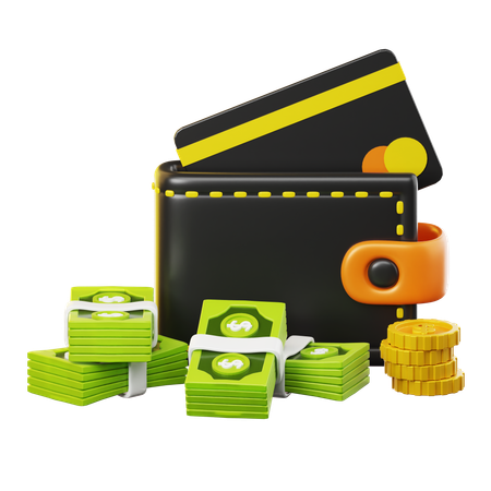 Financial Wallet  3D Icon