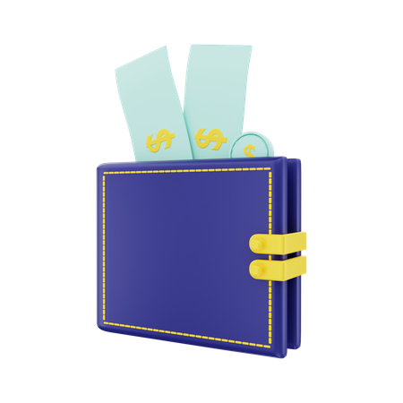 Financial Wallet  3D Illustration