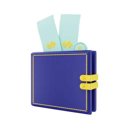 Financial Wallet  3D Illustration