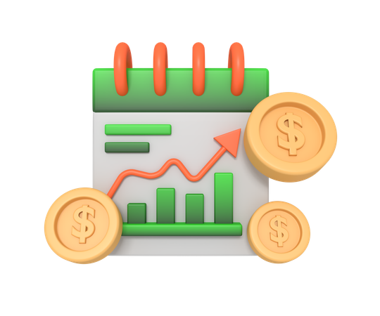 Financial Year  3D Icon