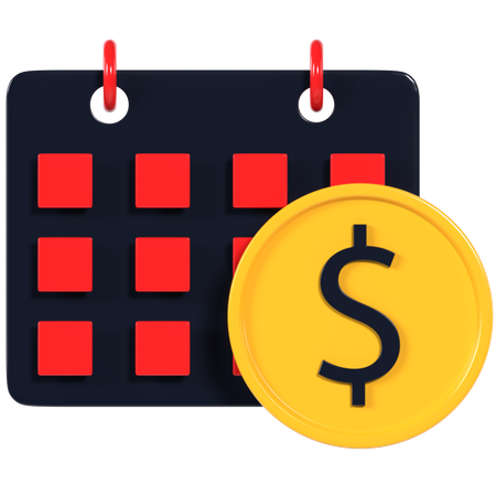 Financial Year  3D Icon