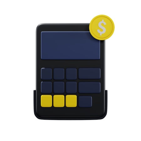 금융 계산기  3D Icon