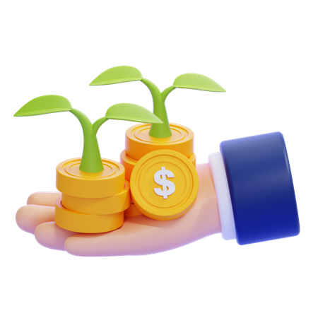 Financiar investimento  3D Icon